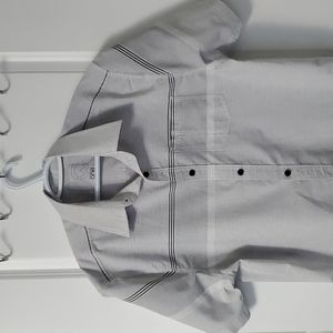 Warehouse One men's patterned button down shirt